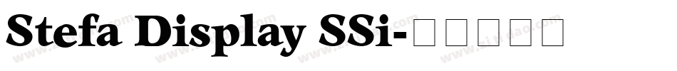 Stefa Display SSi字体转换